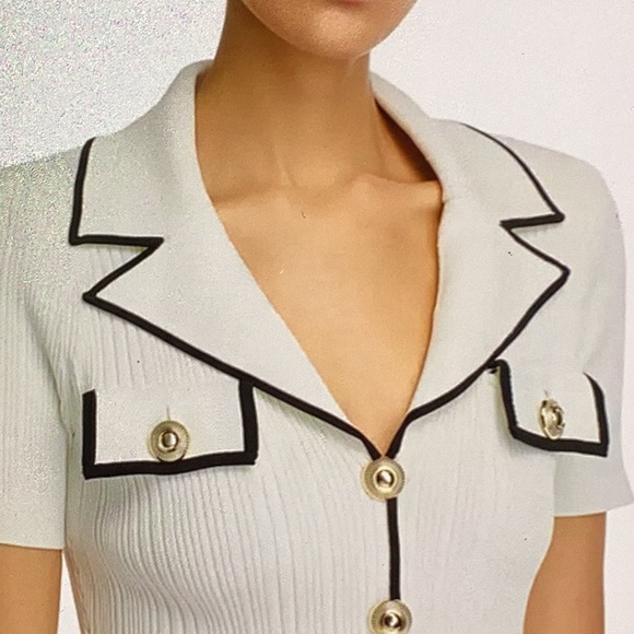 Self-Portrait Rib Knit Mini Dress - Picture 2 of 9